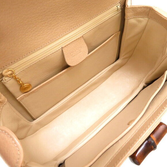 Gucci bamboo leather beige Handbag - Picture 6 of 8